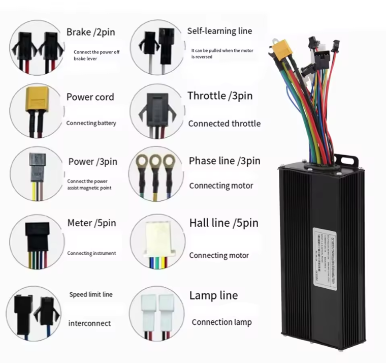 40A 36v/48v/52v Controller Sine Wave