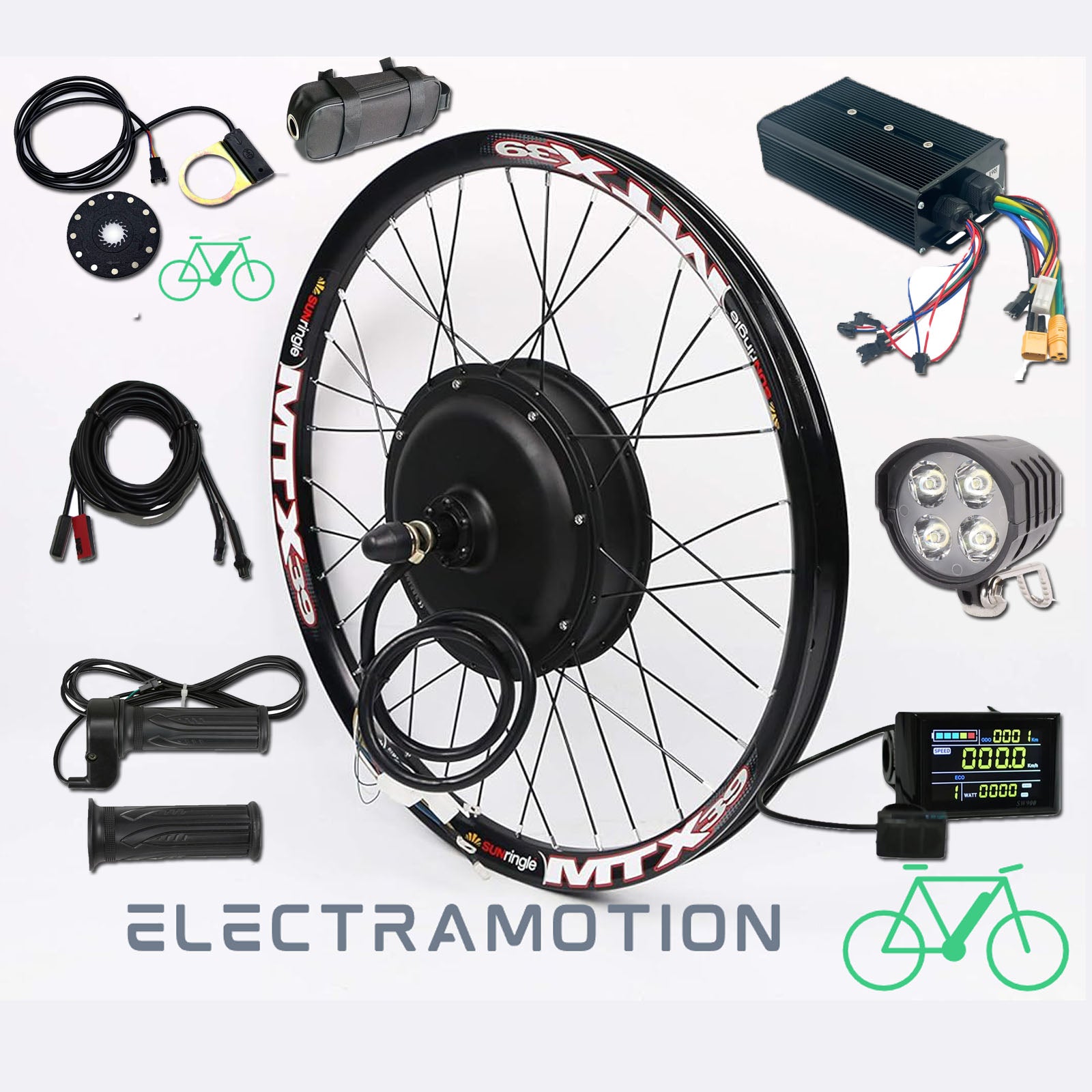 2000w Rear Wheel MTX39 Conversion Kit – ElectraMotion