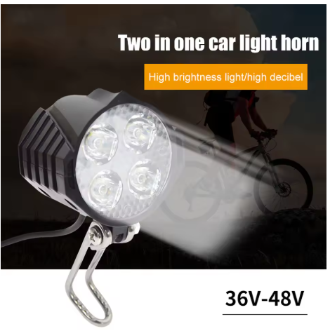 two in one light and horn for e-bikes